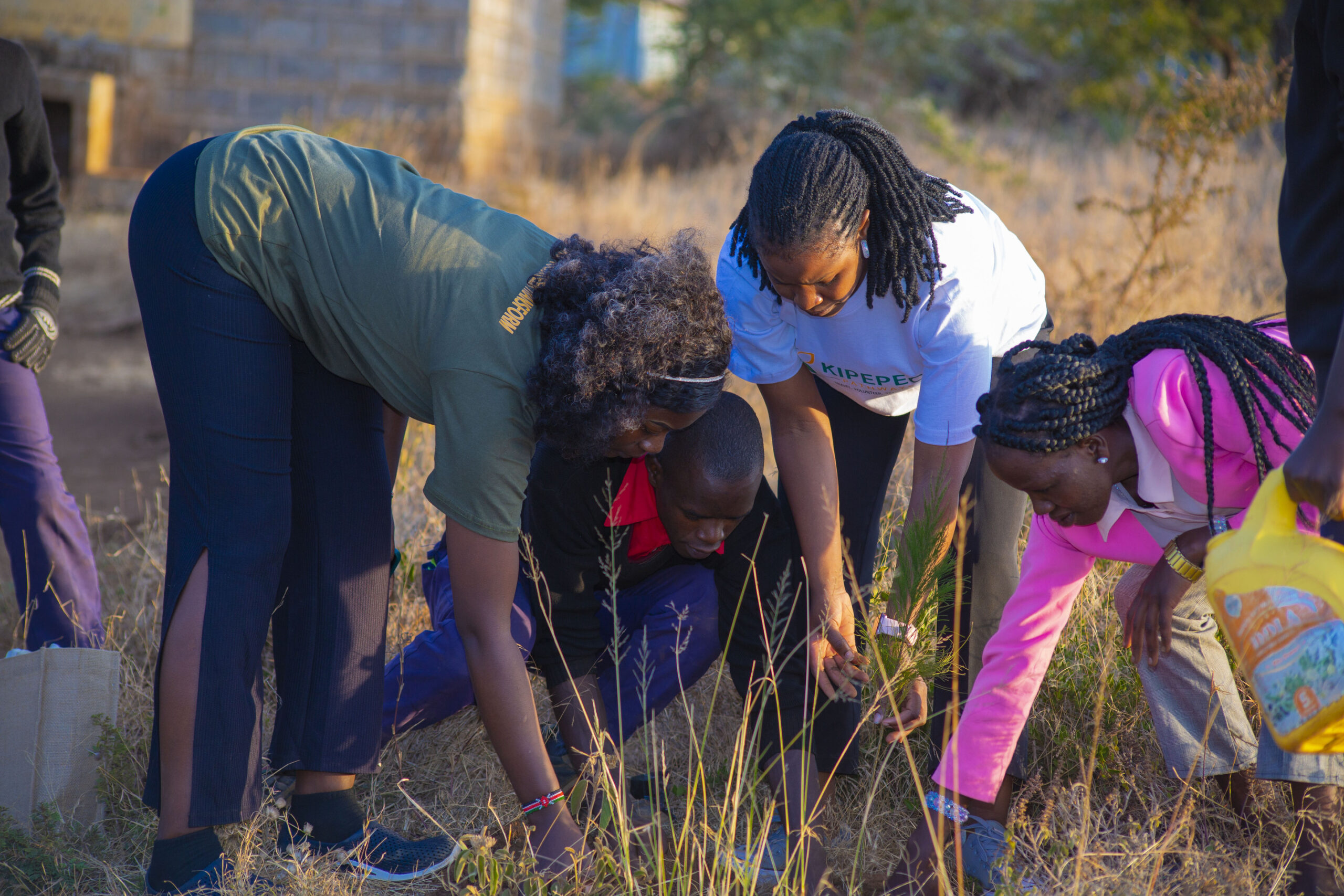 Girls participating in the Olchorro Girls’ Empowerment & Dignity Initiative